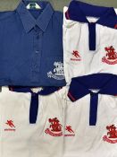 Three Cricket MCC Tour 1979 / 1980 Australia and India Shirts in white with red embroidered badges