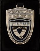 2004 Valhalla 65th Senior US Open Golf Championship bag tag - won by Peter Jacobson - in the