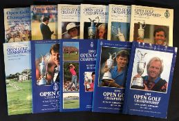 11x Open Golf Championship programmes complete from 1984 to 1994 - 1984 St Andrews (Seve