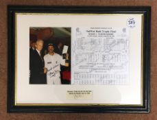 1993 Cricket MCC NatWest Bank Trophy Final Signed Scorecard between Sussex v Warwickshire at