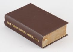 Wisden Cricketers' Almanack 1914 - 51st edition - with wrappers, rebound in brown cloth boards