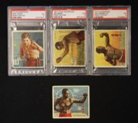 1910 Boxing Hassan Cigarette Cards includes Sam Langford, Joe Gans, Joe Jeanette and W.M. Papke, all