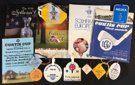 Interesting collection of Ladies Solheim Cup, Curtis Cup, Ladies Open Championship golf