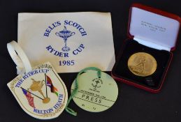 Interesting collection of Ryder Cup items from the 1980's to incl 1987 Muirfield Ohio "Johnnie