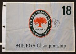Rory McIlroy signed 2012 Kiawah PGA 94th Major Golf Championship No. 18 white pin flag - signed by