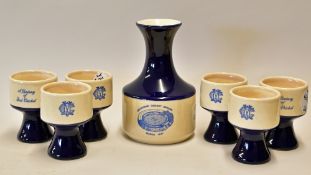 Elischer Pottery 'Melbourne Cricket Ground Centenary Test Match 1877-1977' includes decanter and