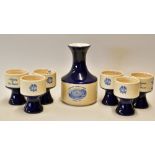 Elischer Pottery 'Melbourne Cricket Ground Centenary Test Match 1877-1977' includes decanter and