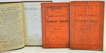 James Lillywhite's Cricketers' Annual Selection 1872, 1878 & 1879 London: James Lillywhite, 1872