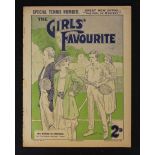 1922 Special Tennis Number 'The Girls' Favourite' Magazine week ending May 6th, No.14 Vol 1,