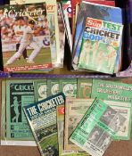 Quantity of Cricket Magazines to include 1921 The Cricketer (2), 1933 The Cricketer (3), 1938 The