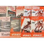 Speedway - 1947-1959 Championship Final Programmes at Wembley a complete run from 1947 through to