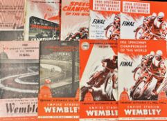 Speedway - 1947-1959 Championship Final Programmes at Wembley a complete run from 1947 through to