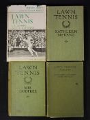 Lawn Tennis Books by Kathleen Godfree (McKane), includes Lawn Tennis How to improve your Game