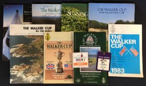 8x Walker Cup Golf programmes and tickets from 1981 to 1993 - complete run to incl Cypress Point '