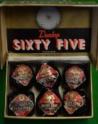 6x Dunlop "Sixty Five" recessed golf balls in maker's original box - in the original black paper