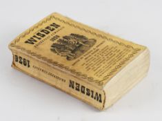 Wisden Cricketers' Almanack 1938 - 75th edition - with cloth covers, light soiling with wear to