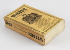 Wisden Cricketers' Almanack 1940 - 77th edition - with cloth covers, light soiling to covers,