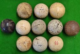 Interesting collection of various golf and other balls - mint Goblin square dimple, mint Spalding
