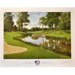 Paul McGinley - 2001 The Belfry Ryder Cup signed ltd ed colour print by Graeme Baxter - signed by