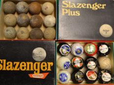 24x various wrapped, new and used recessed dimple golf balls - incl Dunlop 65, Spalding Dot,