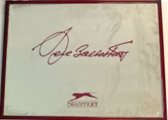Slazenger "Seve Ballesteros" facsimile signed wall mirror - shop display in matching colour