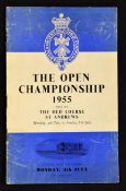 1955 St Andrews Official Open Golf Championship programme - for the two qualifying rounds c/w draw