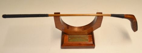 2009 World Hickory Open Golf Championship longnose trophy - fine St Andrews longnose half size