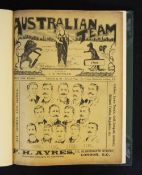 Australian Team of 1899 Cricket Publication Magazine published by J. N. Pentelow, 'The Cricket