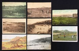 Collection of interesting Welsh Golf Club postcards from 1907 onwards to incl Borth Links, Harlech