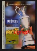 1995 Open Golf Championship programme signed by the winner John Daly - played at St Andrews and