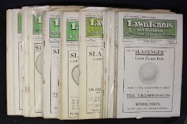 Mid 1920s/30s Lawn Tennis and Badminton Magazines - incomplete, in varying conditions, F/G, worth