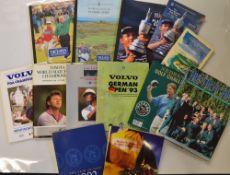 Collection of 1990's Open Golf Championship Player Guides & Programmes together with golf