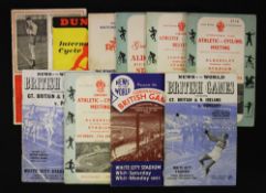 Athletics - Aldersley Municipal Sports Stadium Programmes 1956, 1958 & 1960 includes the Grand