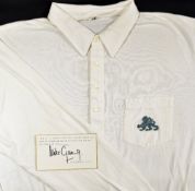 Cricket Mike Gatting Match Worn shirt with embroidered lion, worn while on Tour / playing against