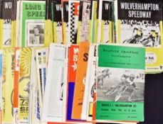 1964 - 1975 Wolverhampton Speedway Programmes predominantly 1964-66 with few onwards, a mixed