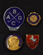 4x various enamel Golf Club membership badges to incl Kirkhill G.C, E.L.T & A Golf Club, SL-CK