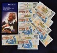 14x Jack Nicklaus Royal Bank of Scotland £5 bank notes - to commemorate Jack Nicklaus 40th Year of