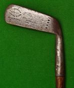 Rare and unusual James Braid (Walton Heath GC) Maker Patent smf putting cleek - fitted with original