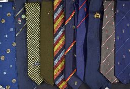 10 Assorted Cricket Ties including SACA, Asif Din, Bengal 1929-1979, England Tour 1990 and 6 others.