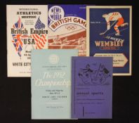 1952 International Athletics Meeting British Empire v USA Programme - date 4 August at White City
