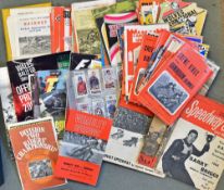 Speedway Memorabilia Selection includes programmes from 1960s, 70s onwards with a good content of