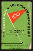 1960 The Centenary Open Golf Championship official programme - played at The Old Course St Andrews -