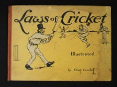Early 'Laws of Cricket - Illustrated' Book copyright Perrier Water, publisher: Kegan Paul,