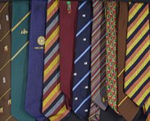 10 Assorted Cricket Ties including MCC, England Tour 1979, RGDW, Australia, Kalli 300 and others.