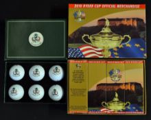Ryder Cup and Walker Cup commemorative golf balls and boxes - to incl 4x 3 cartons commemorating