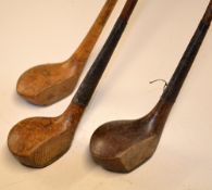 3x scare head golf clubs to incl D Murray Brechin, T Walker and J C Smith - all fitted with the