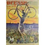 Déesse Bicycle Poster - 16, rue Halévy, Paris - Goddess of the bicycle illustrated by Jean de
