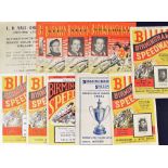 Birmingham Speedway Programmes to include 1949 Speedway Champion of the World plus 1949/50