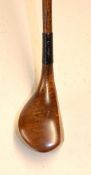 Fine Robert Simpson Carnoustie Patent "The Simplex" brassie with full brass sole/back weight and