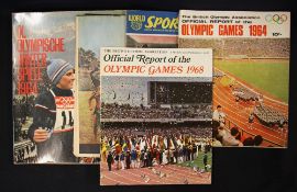 1957 World Sports Official Magazine of the British Olympic Association plus 1964 and 1968 British